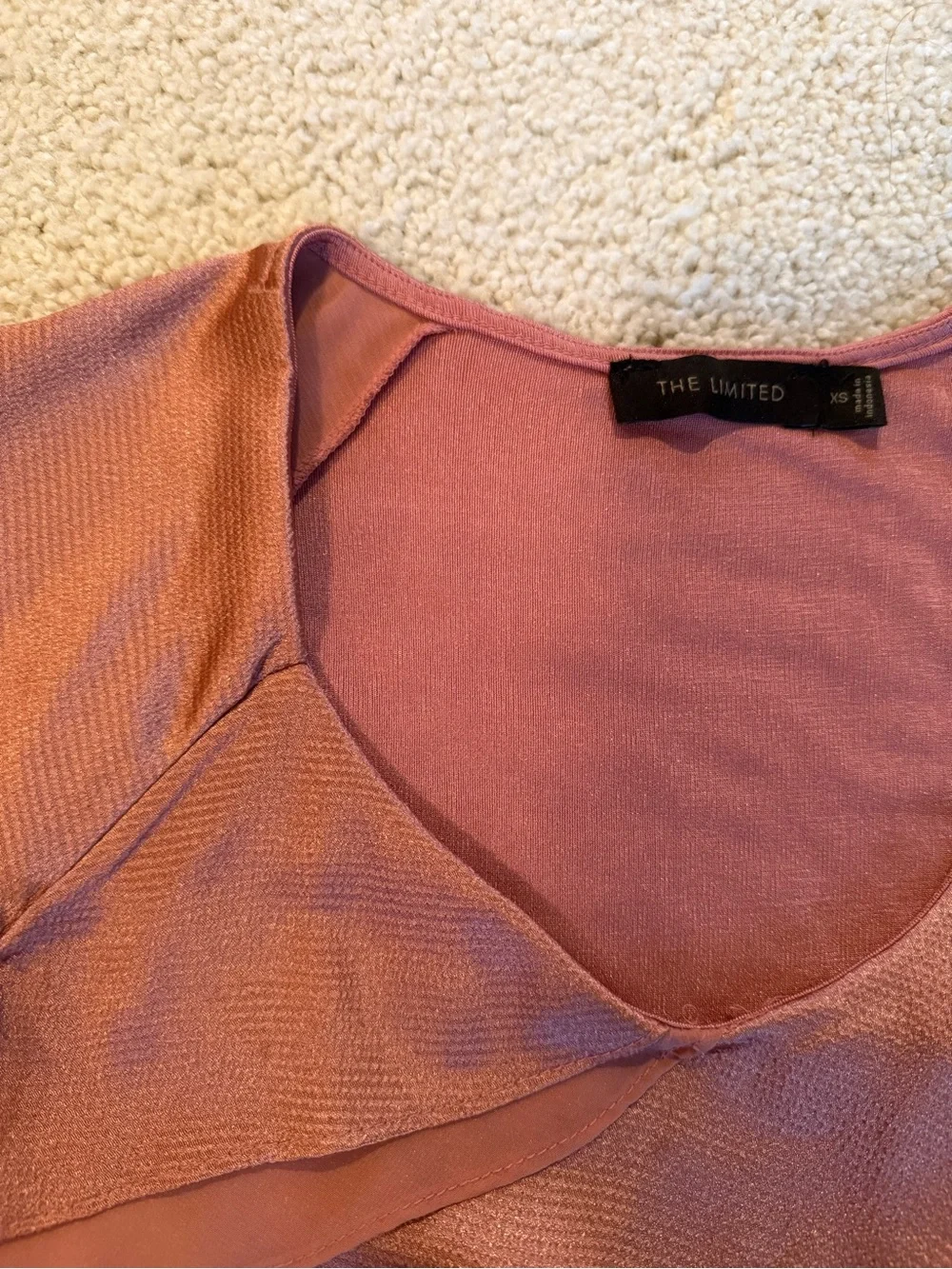 Coral Ruffle Blouse - Picture 2 of 4